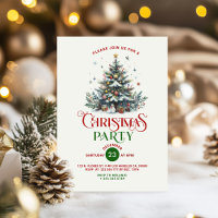 Festa de Natal - Árvore Retro Typografia