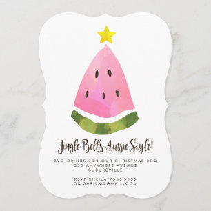 Convites Festa de Natal Australiana Aussie Summer no Natal