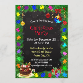 Convites Festa de Natal Autismo