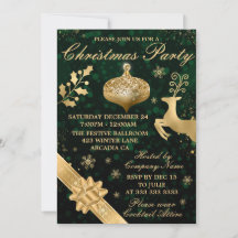 Festa de Natal Bauble e Ribbon, Dourada e Bloco Ve