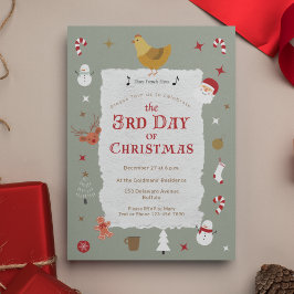 Convites Festa de Natal Belo 3° Dia de Natal Atrasada