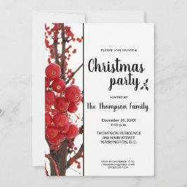 Convites Festa de Natal Berry Merry