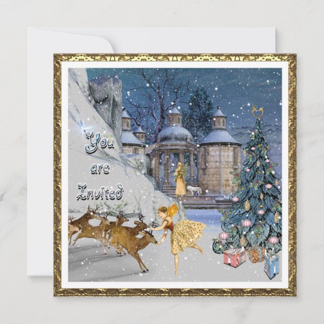 Convites Festa de Natal bonita para todos (Frente)