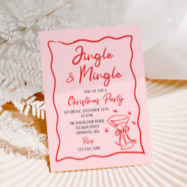 Convites Festa de Natal Caprichosa Jingle e Mingle