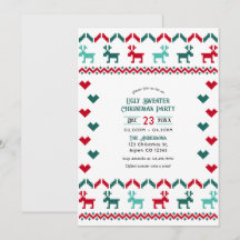 Festa de Natal Clássica Knit Ugly Sweater