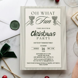 Convites Festa de Natal Cocktail Divertida Oh Que Diversão