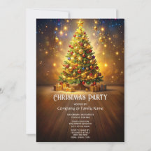 Festa de Natal com Árvore de Natal Decorada