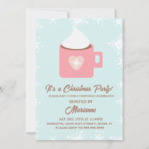 Festa de Natal com Flocos de Neve de Cacau Quente