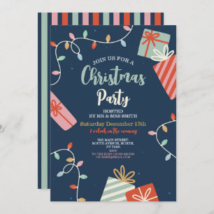 Convites Festa de Natal Convidam presentes de árvores de fe