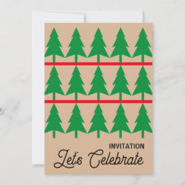 Convites Festa de Natal Convide, Estilo Escandi Minimalista