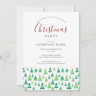 Convites Festa de Natal Corporativa Árvores de Natal