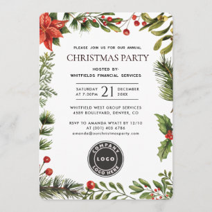 Convites Festa de Natal Corporativa com Logotipo Empresaria