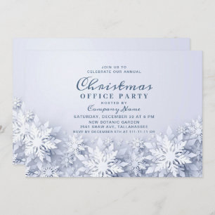 Convites Festa de Natal Corporativa Elegante 3D