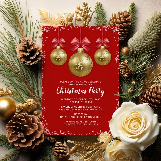 Convites Festa de Natal Corporativa Empresarial (Criador carregado)
