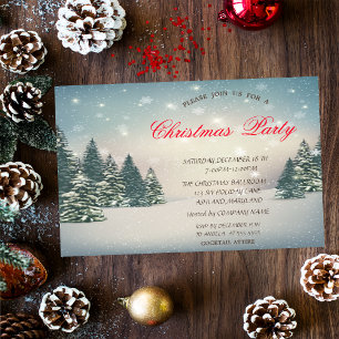 Convites Festa de Natal Corporativa Winter Wonderland