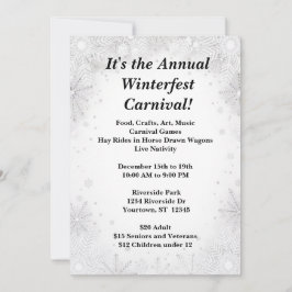 Convites Festa de Natal da Bela Inverno