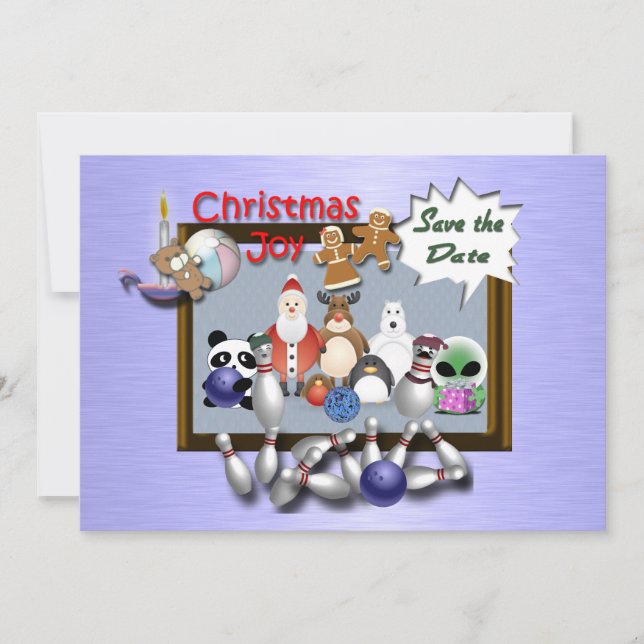 Convites Festa de Natal da Boliche (Frente)