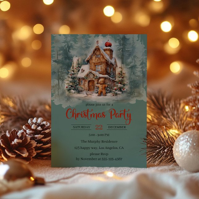 Convites Festa de Natal da Casa de Pão Russo (Criador carregado)