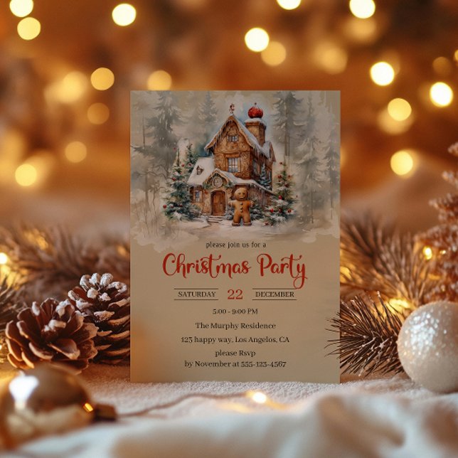 Convites Festa de Natal da Casa de Pão Russo (Criador carregado)