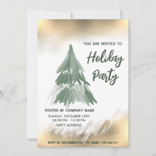 Convites Festa de Natal da Dourada serpente de madeira