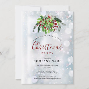 Convites Festa de Natal da Empresa Vermelha de Natal
