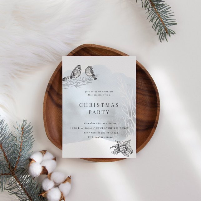 Convites Festa de Natal da Magia de inverno (Criador carregado)