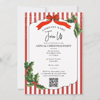 Convites Festa de Natal da Red Bow Holiday Company