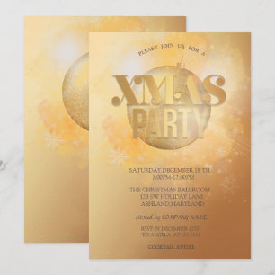 Convites Festa de Natal da Stylish Christmas Ball Company
