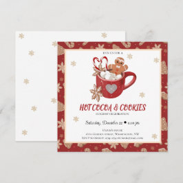 Convites Festa de Natal de Biscoitos e Cacau