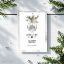 Festa de Natal de Boho com Aquarela Neutral