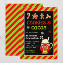 Festa de Natal de Cookies e Cacau Quente