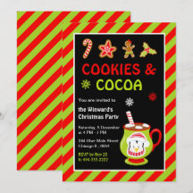 Festa de Natal de Cookies e Cacau Quente