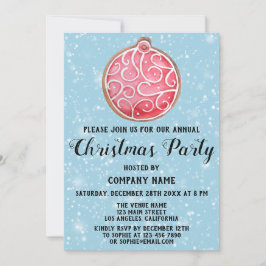 Convites Festa de Natal de Férias da Companhia Red Ball Blu