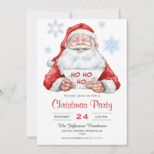 Convites Festa de Natal de Férias Feriado de Natal Ho Ho H