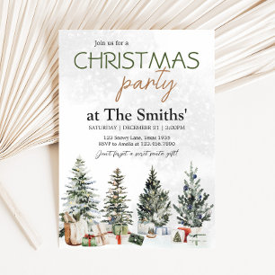 Convites Festa de Natal de inverno