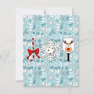 Convites Festa de Natal de Joball Snowball Azul Icy