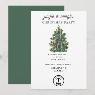 Convites Festa de Natal de Negócios Jingle e Mingle