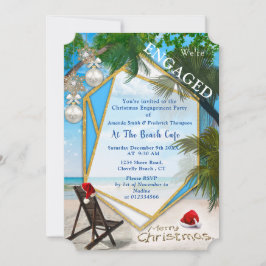 Convites Festa de Natal de Noivado de Férias