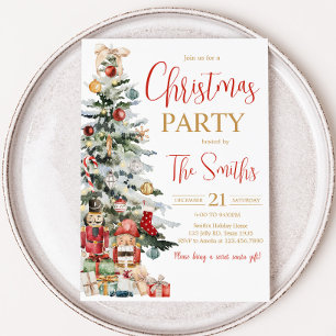 Convites Festa de Natal de Nozes Nozes de Natal