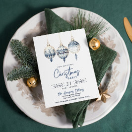 Convites Festa de Natal de Ornamentos de Estilo Nórdico Mod