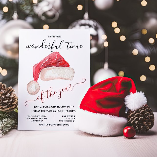 Convites Festa de Natal de papais noeis (Criador carregado)