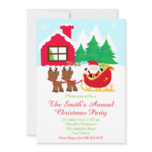 Festa de Natal de Reindeer e papais noeis