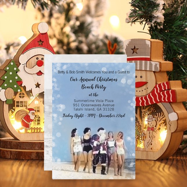 Convites Festa de Natal de Santa Claus (Criador carregado)