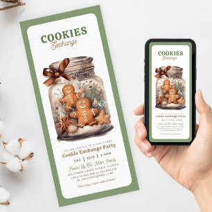 Convites Festa de Natal de troca de cookies