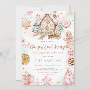 Convites Festa de Natal Decoradora da Casa do Gingerpão