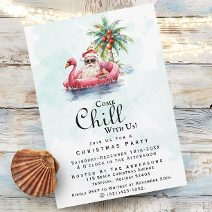 Convites Festa de Natal Divertida e Moderna com Tema de Pra