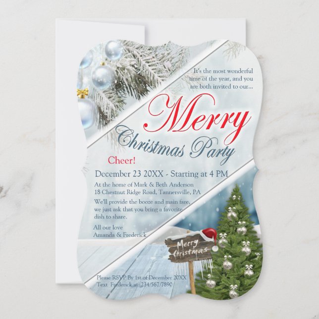 Convites Festa de Natal do Ano (Frente)