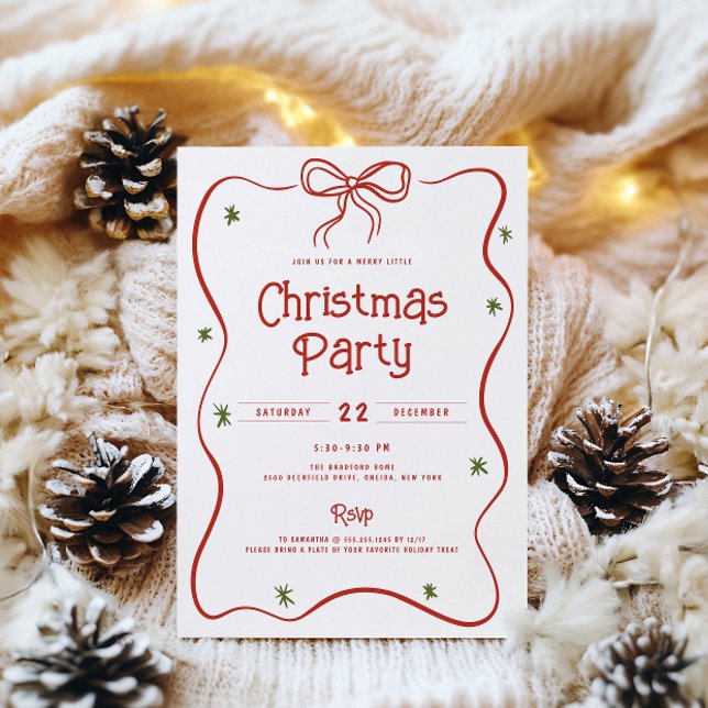 Convites Festa de Natal do Arco de Porco Festivo (Criador carregado)