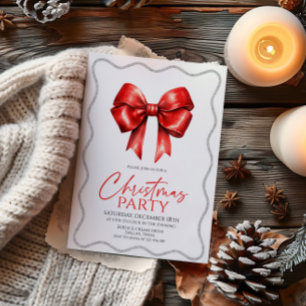 Convites Festa de Natal do Arco Vermelho Elegante