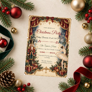 Convites Festa de Natal do Ballet Noite de Nutcracker